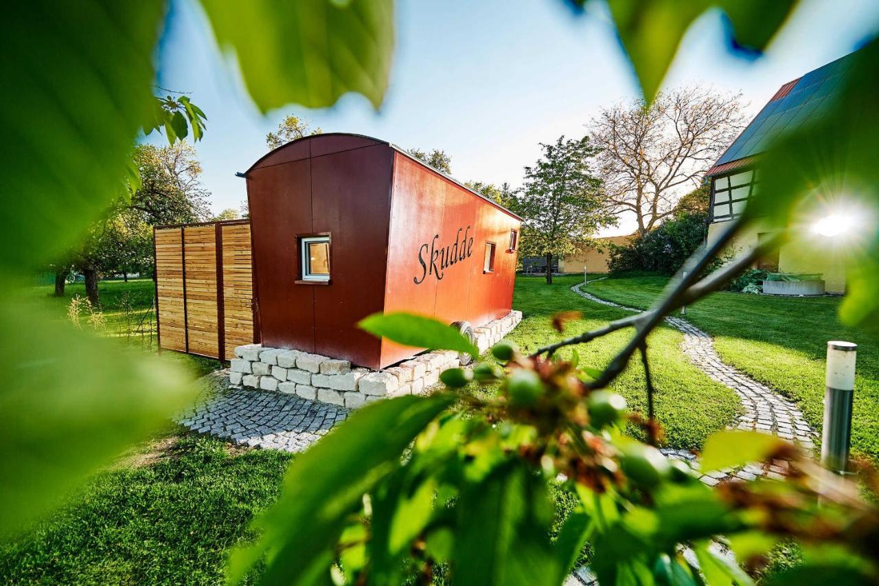 Schäferwagen Skudde - Handwerkerhof Fränkische Schweiz Gräfenberg Exterior foto